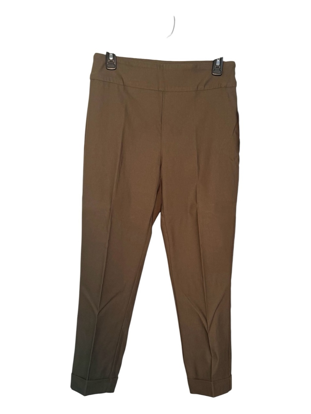 Stitch Fix Tribal Fia Cuffed pull on Olive Cropped Trouser for career and work
